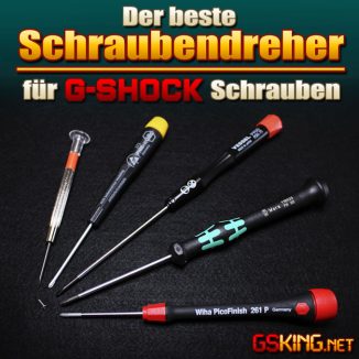 Der beste Schraubendreher / Schraubenzieher für G-Shock Uhren Schrauben