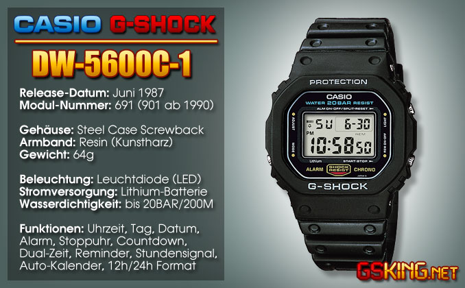 G-Shock DW-5600C-1