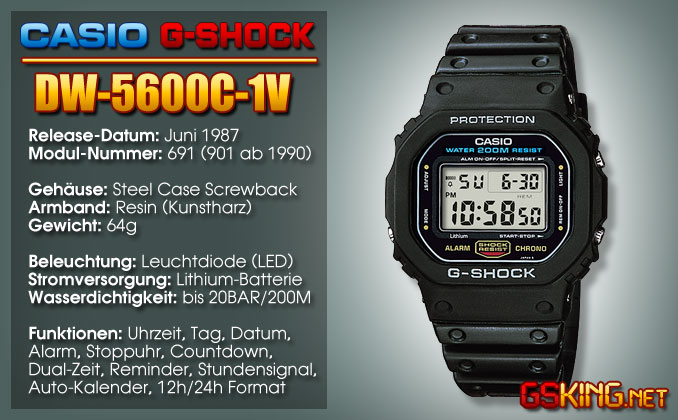 G-Shock DW-5600C-1V