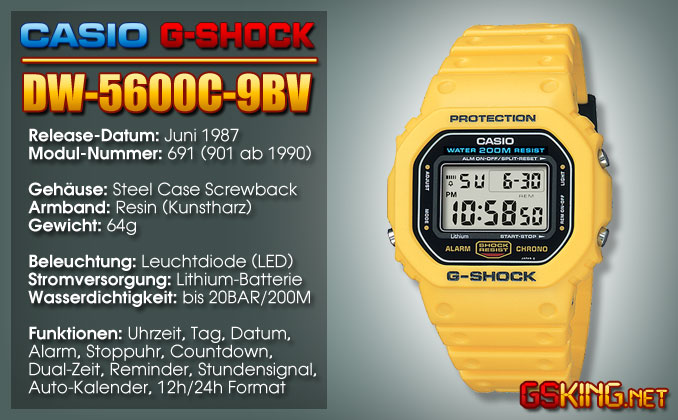 G-Shock DW-5600C-9BV