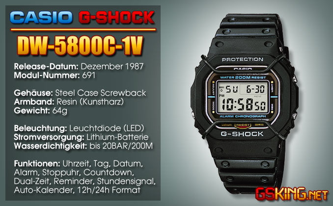 G-Shock DW-5800C-1V