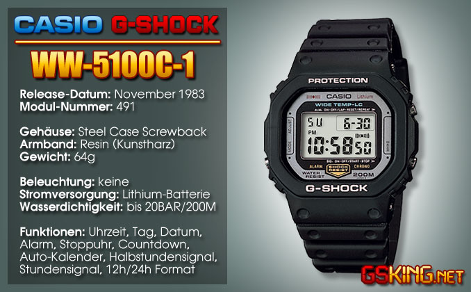 G-Shock WW-5100C-1