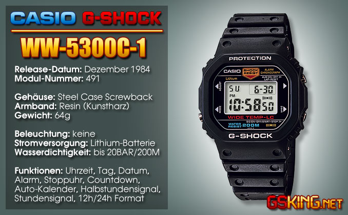 G-Shock WW-5300C-1