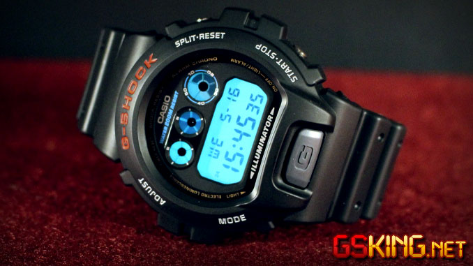 Casio G-Shock DW-6900-1V sehr helles EL-Hintergrundlicht vom Modul-Nr. 3230