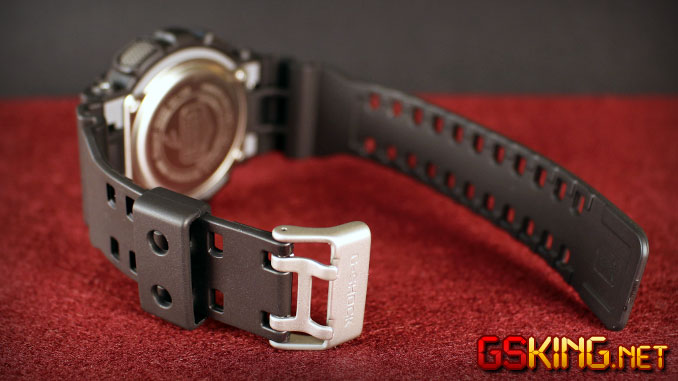 Casio G-Shock GD-100-1AER - flexibles und reißfestes Armband mit Doppeldorn-Schließe