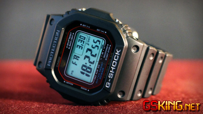 Casio G-Shock GW-M5610-1ER aktiviertes grünlich-blaues Auto EL Hintergrundlicht